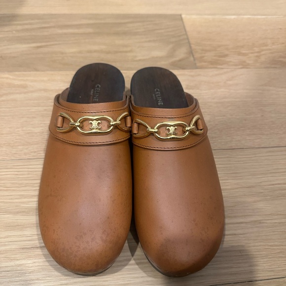 Celine size 39 camel clogs - Picture 1 of 5